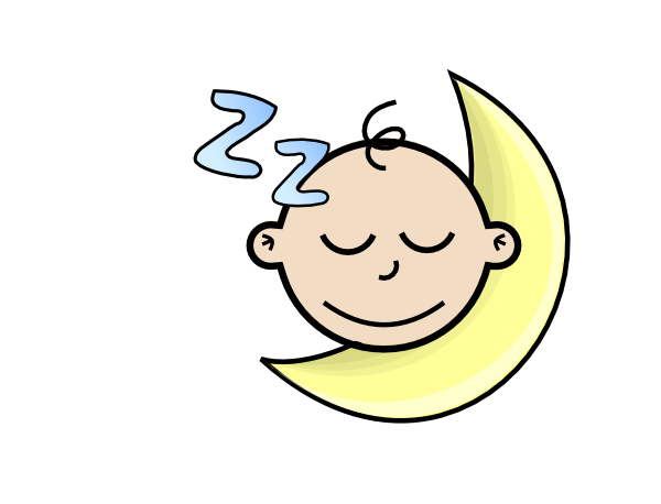 bedtime clipart baby