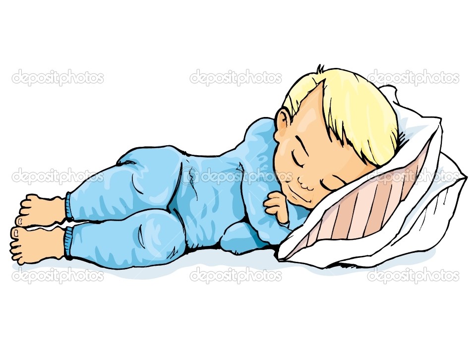 Sleeping sleep . Bedtime clipart boy