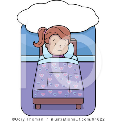 bedtime clipart childrens bed