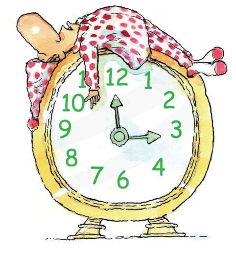 bedtime clipart clock