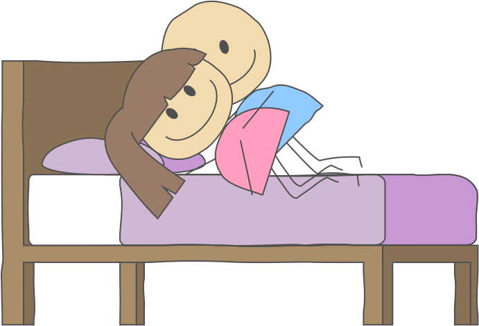 bedtime clipart comfortable bed