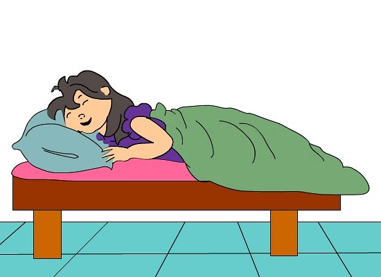 clipart bed healthy sleep