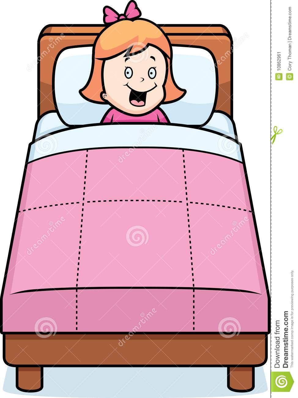 clipart bed cartoon