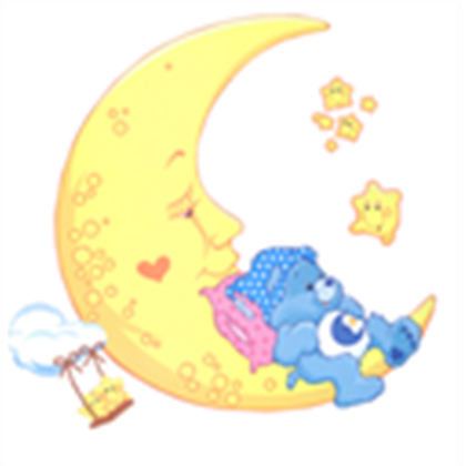 Care bear stars roblox. Bedtime clipart moon