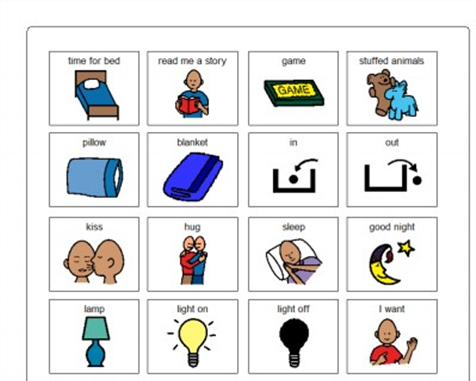 Boardmaker share aac pinterest. Bedtime clipart night time activity