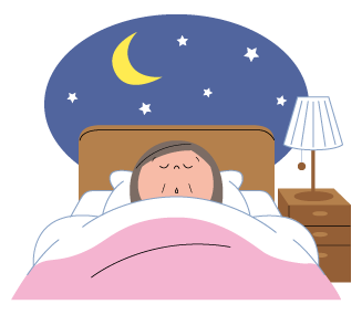 Sleep and rest stoma. Bedtime clipart nighttime