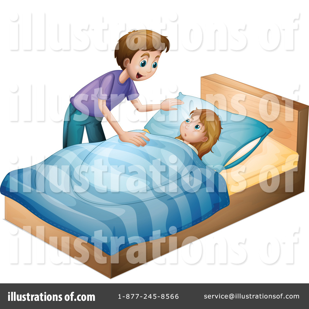 Bed time illustration by. Bedtime clipart tuck
