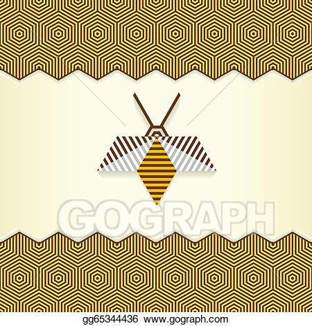 bees clipart abstract