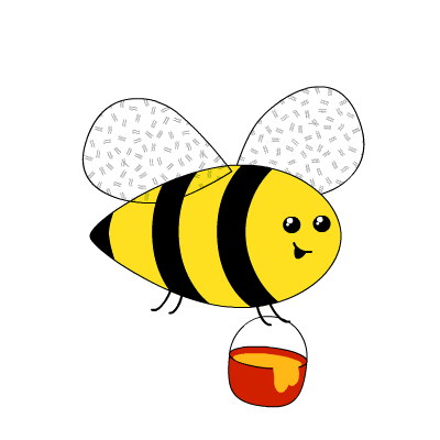 . Bee clipart animated