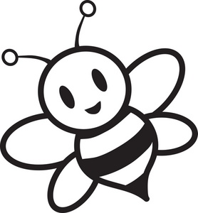 Panda free images beeclipartblackandwhite. Bee clipart black and white