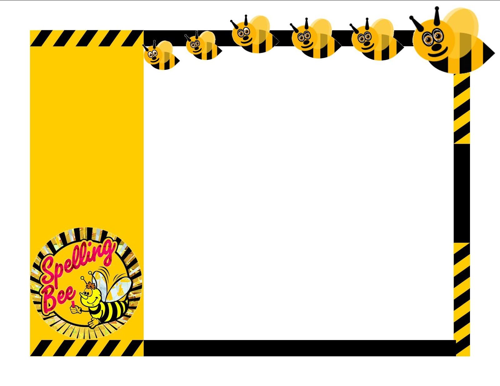bee clipart borders