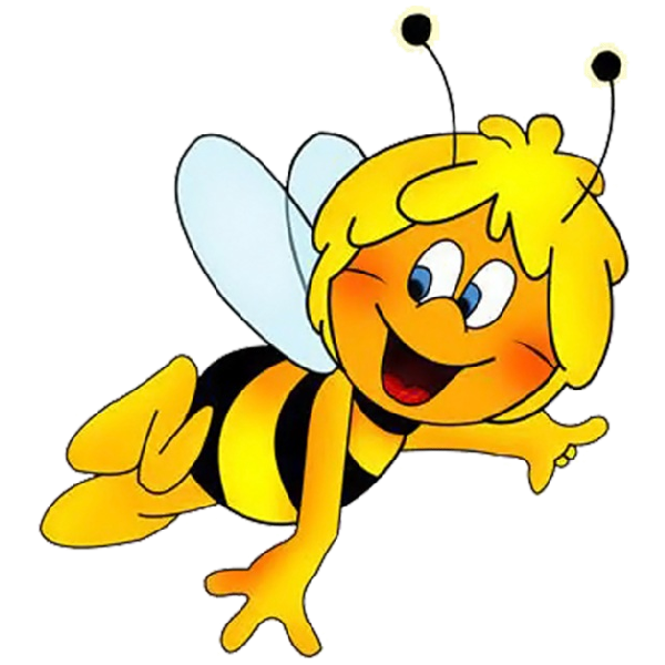 Insect clipart bee. Maya the cartoon clip