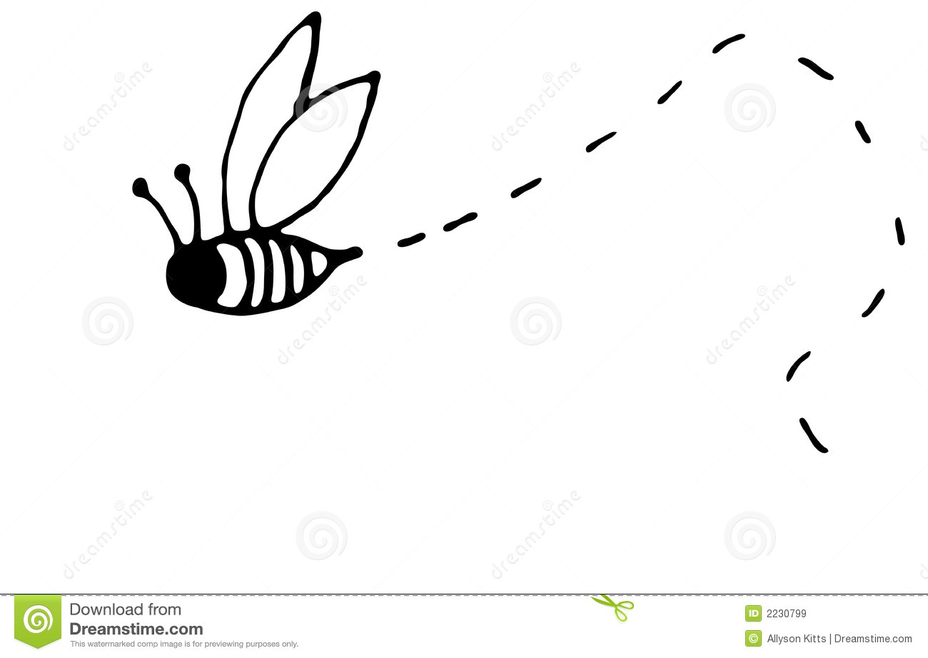 bee clipart flying