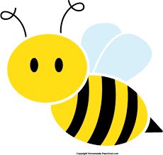 Honey bee image cartoon. Bees clipart easy