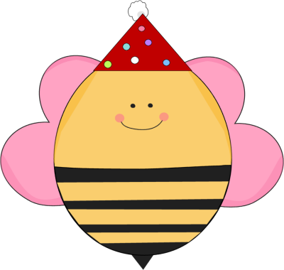 Bees clipart happy birthday. Clip art images girl