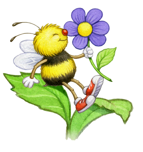 bees clipart summer