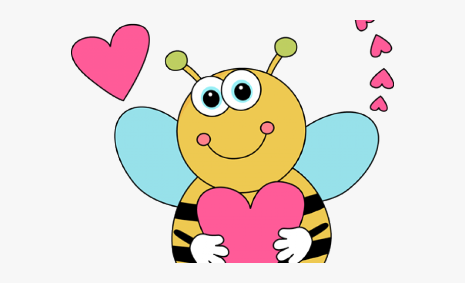 Clip art free cliparts. Bee clipart valentines day