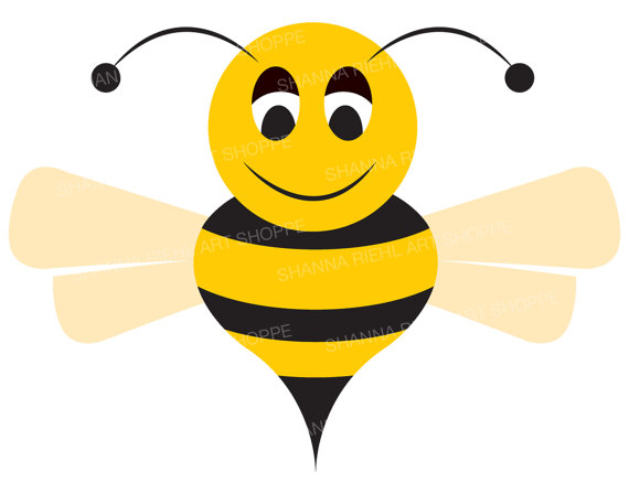 Bumble commercial use whimsical. Bee clipart vector