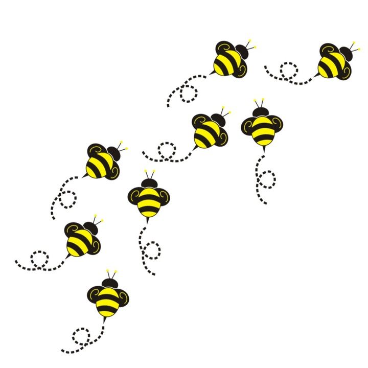 Bee clipart vector. Swarm of bees id