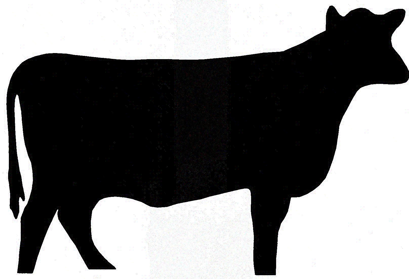 cow clipart silhouette