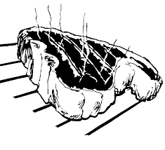beef clipart black and white