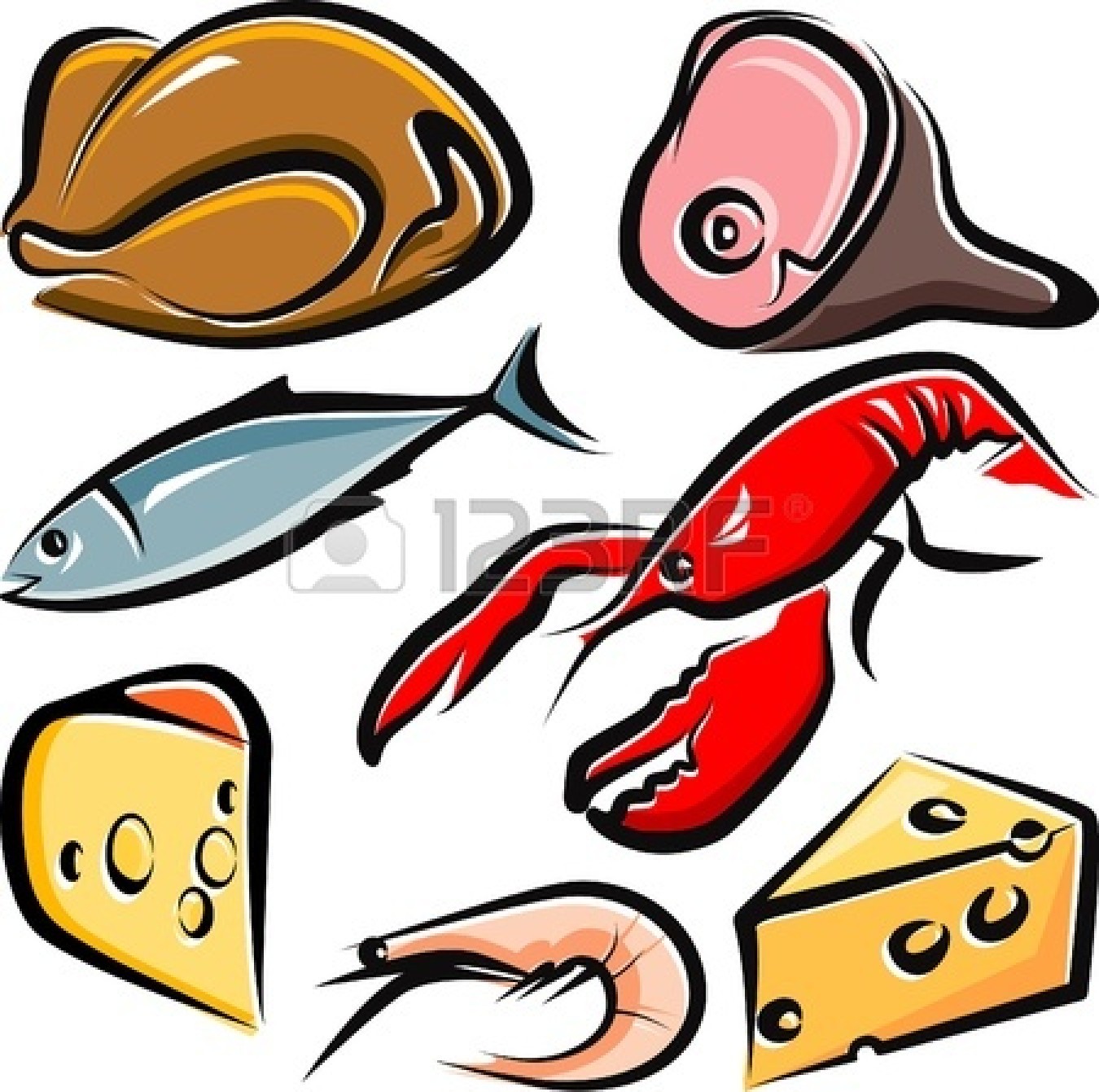 seafood clipart fancy food