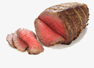 Beef clipart slice meat. Cooked food material red