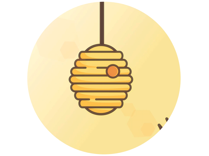 beehive clipart animation
