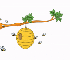 Beehive clipart animation. Gifs find make share