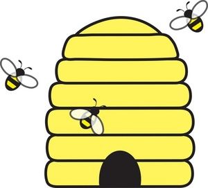 honeycomb clipart honey bee house