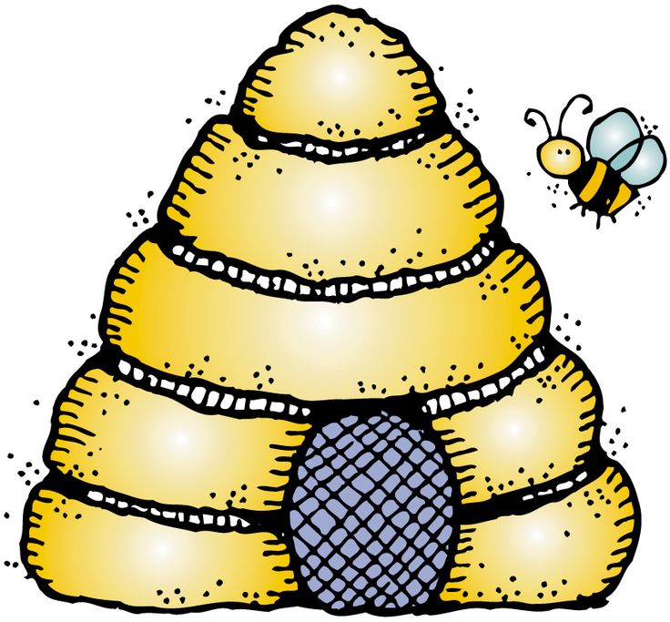 beehive clipart group bee