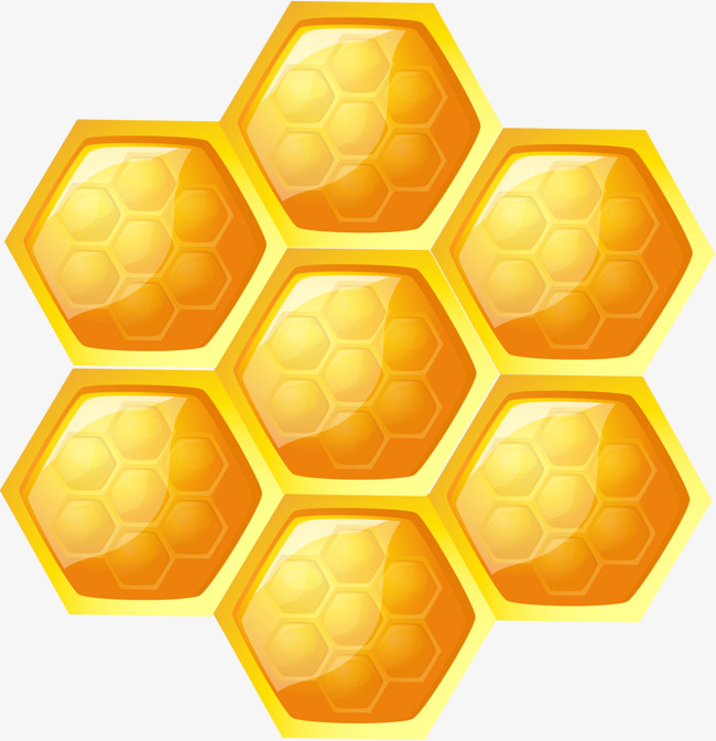 beehive clipart hexagon