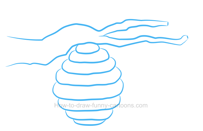 beehive clipart sketch