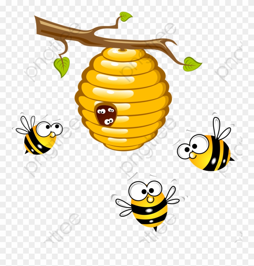 Beehive clipart yellow. Bee hive abeja y