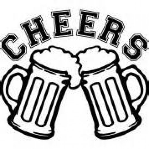 Alcohol clipart cheer. Beer glass drawing at