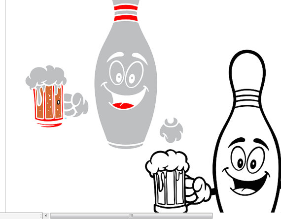 beer clipart bowling