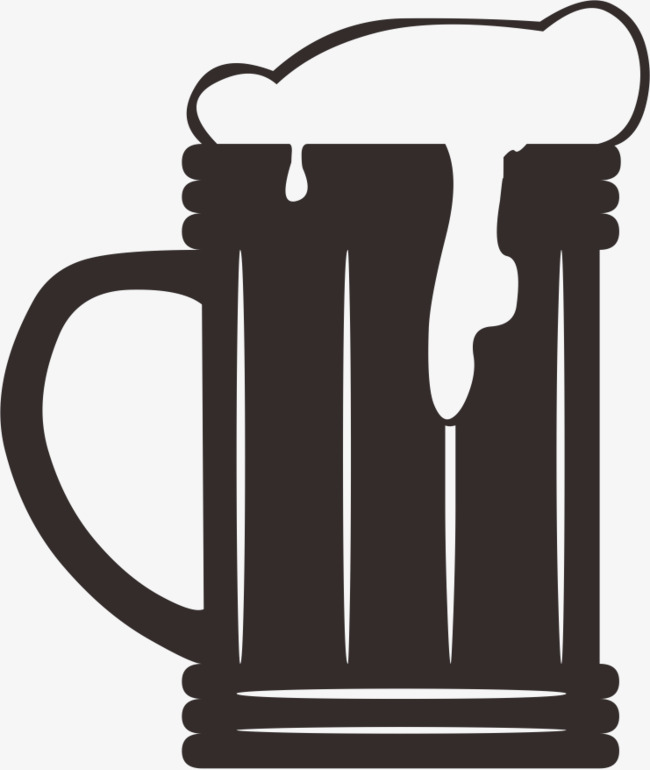 Cup black png image. Beer clipart bubble