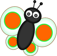 bees clipart butterfly
