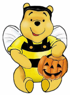 Bees clipart halloween. Winnie the pooh glitter