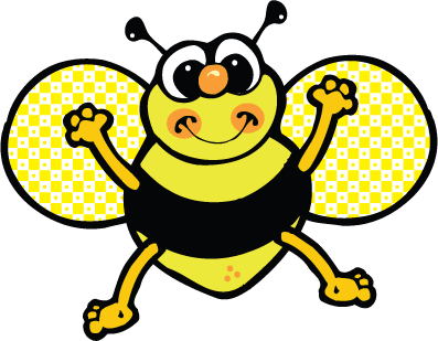 bees clipart signboard
