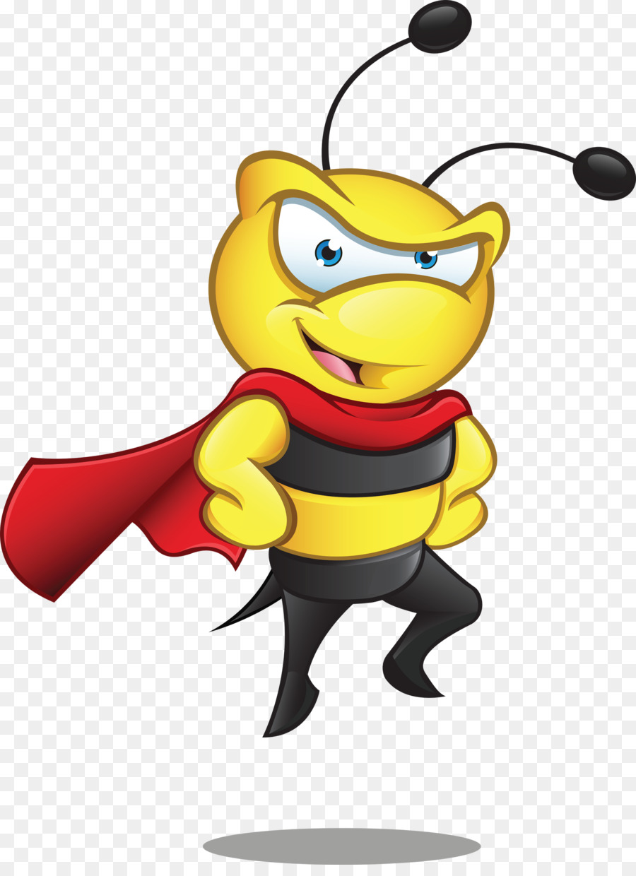 bees clipart superhero