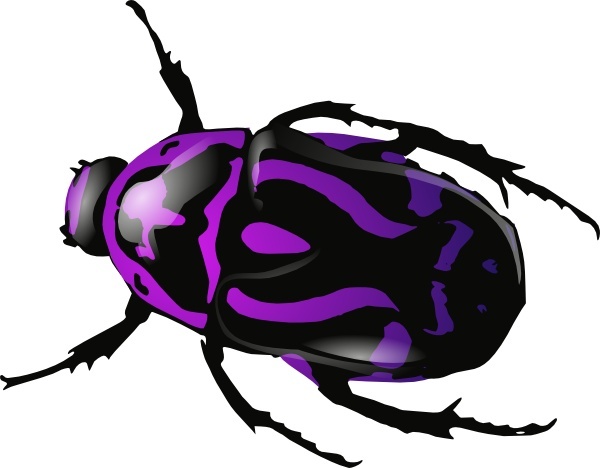 Purple clip art free. Beetle clipart dung beetle
