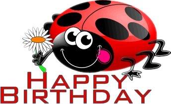 Beetle clipart happy. Birthday faithnblessed aka ladybug