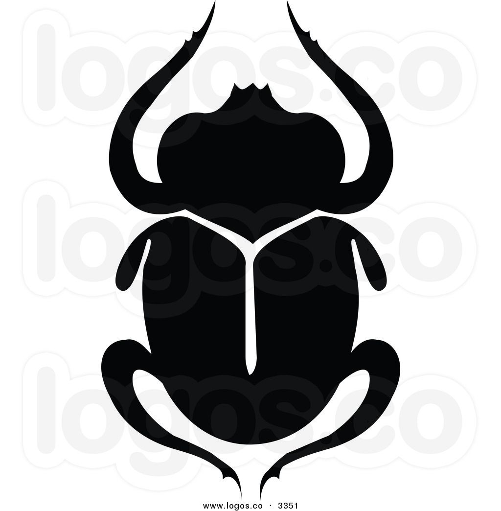 Black and white royalty. Beetle clipart scarab beetle