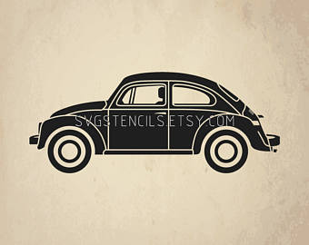 beetle clipart silhouette