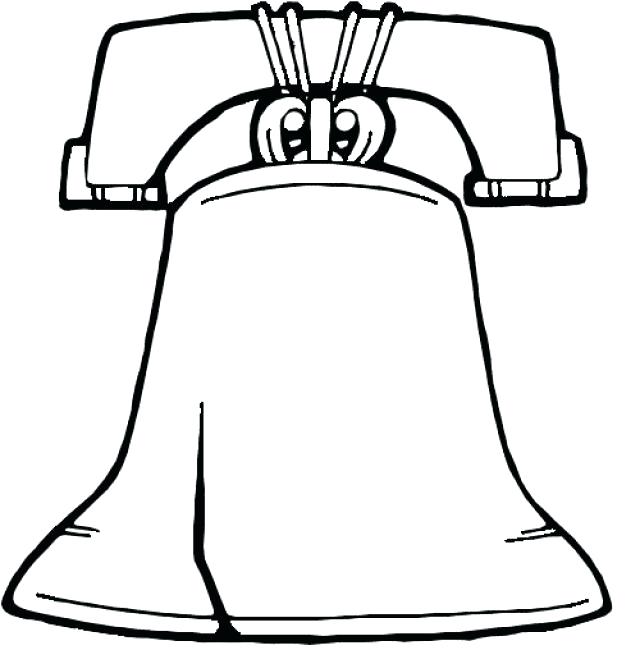 Bell clipart colouring page. Liberty coloring yourfdaconsultant com