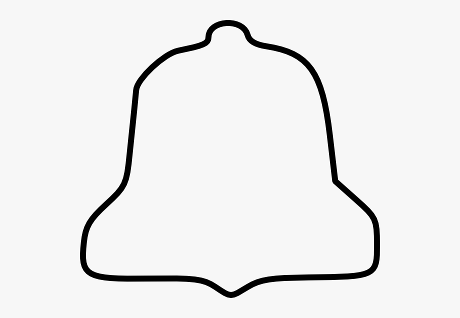 Black and white . Bell clipart outline