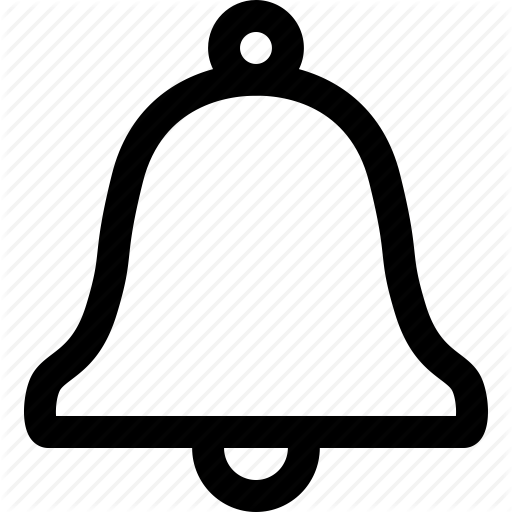 Social productivity line art. Bell icon png