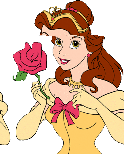 belle clipart beautiful princess disney