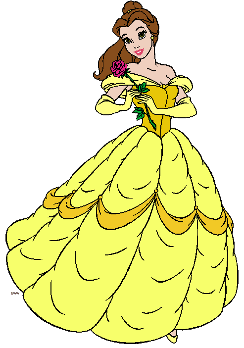 Belle clipart cartoon. Princess 